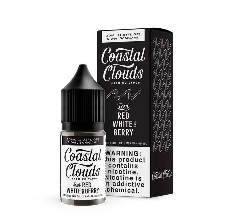 Coastal Clouds Iced Red White and Berry Salt