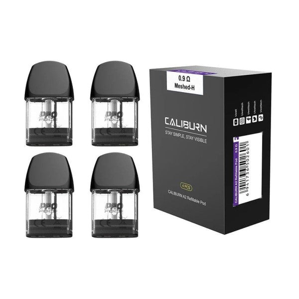 Uwell Caliburn A2 Mesh Pods 0.9ohm (4 Pack)