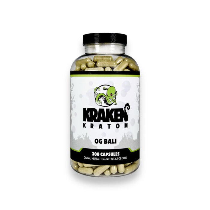 Kraken Kratom Capsules OG Bali 300ct