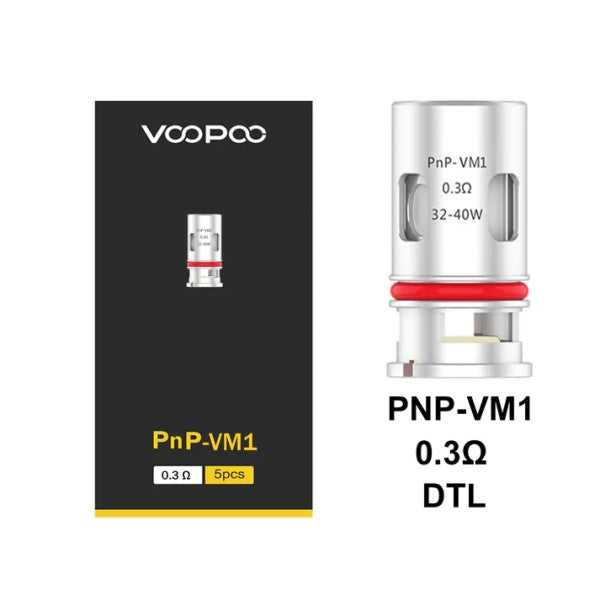 Voopoo PNP VM1 Coils 0.3ohm (5-Pack)