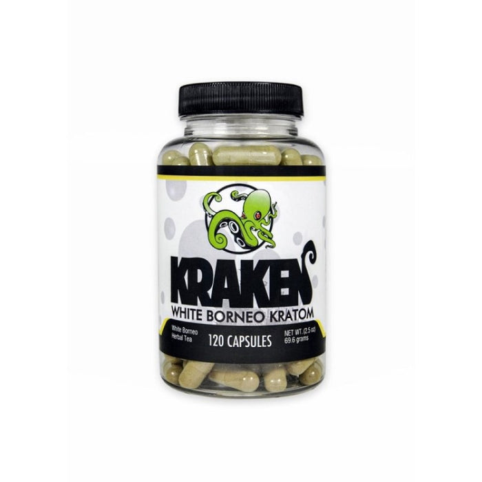 Kraken Kratom Capsules White Borneo 120ct