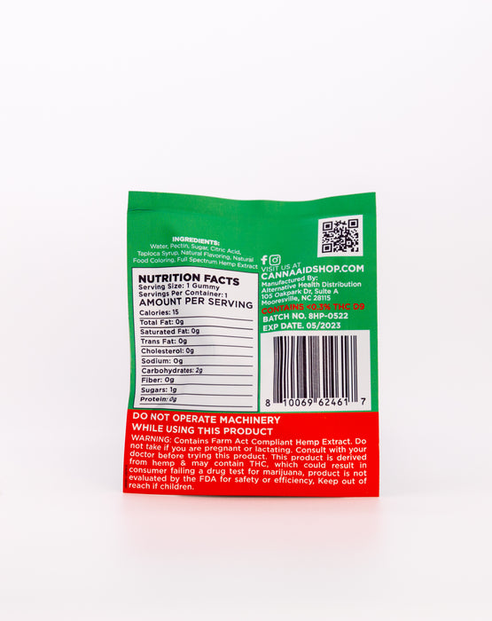CannaAid Delta 8 High Potency 60mg Gummy 1CT