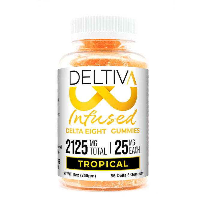 Deltiva D8 Infused Gummies 25mg (85ct)