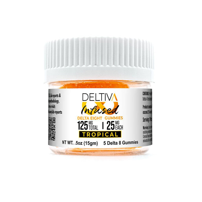 Deltiva D8 Infused Gummies 25mg (5ct)